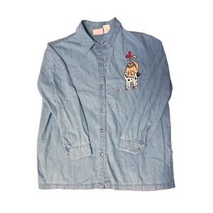 Blair Button-Up Shirt XL(G) Light Blue Casual Workwear Collared Classic Everyday